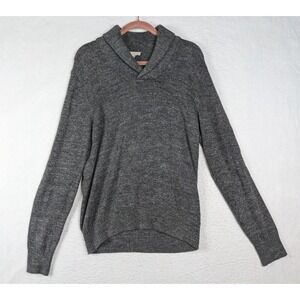 Gap Gray Cotton Sweater Top Medium‎ Collar Sweater M